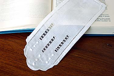 Hemstitch Polka Dots Bookmarks. Style #4 (12 pieces set)
